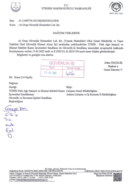 Toprak Mahsülleri Ofisi Genel Müdürlük ve Taşra Teşkilatı Toplu İş Sözleşmesi İmzalandı