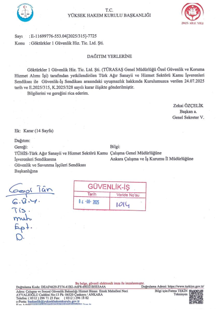 TÜRASAŞ Genel Müdürlüğü Toplu İş Sözleşmesi İmzalandı