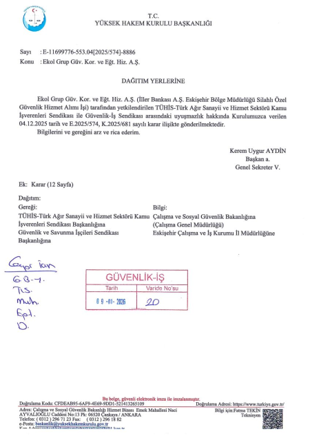 İller Bankası A.Ş. Eskişehir Bölge Müdürlüğü Toplu İş Sözleşmesi İmzalandı