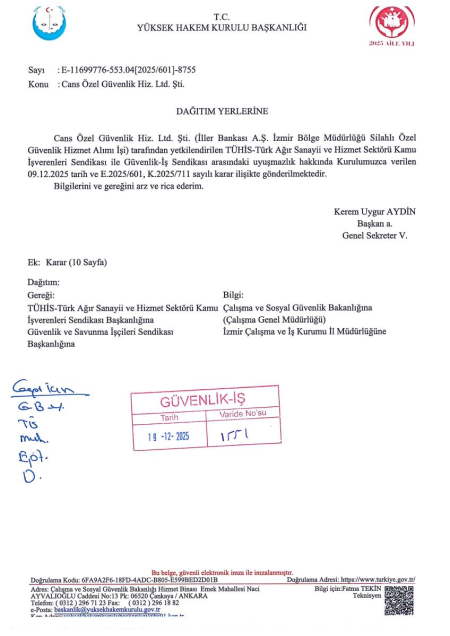 İller Bankası A.Ş. İzmir Bölge Müdürlüğü Toplu İş Sözleşmesi İmzalandı